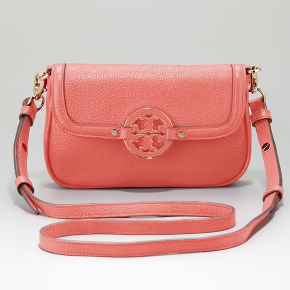 New Tory Burch Peach Amanda Crossbody