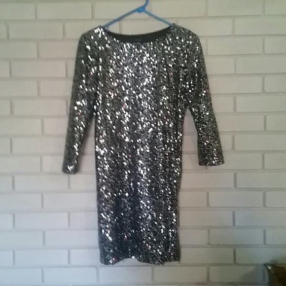 Tahari sequins dress xs
