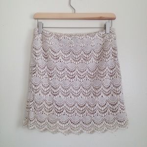 F21 Lace Crochet Skirt