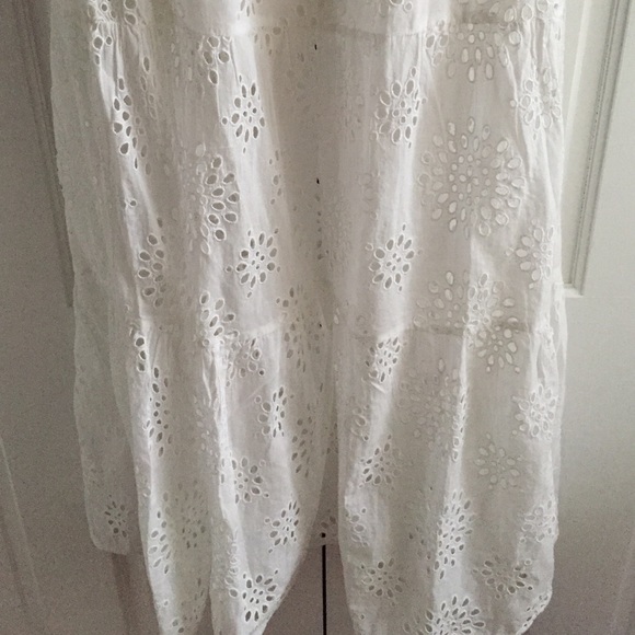 SOLD! Michael Kors White Eyelet Maxidress - Picture 3 of 3