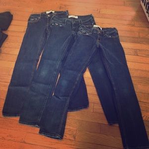 3 pairs of Hollister Jeans