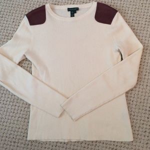 Ralph Lauren Sweater with Leather Patches