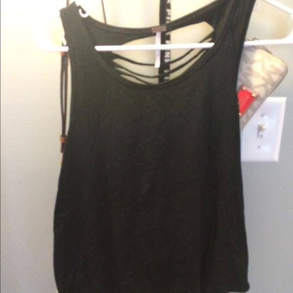 Black tank top