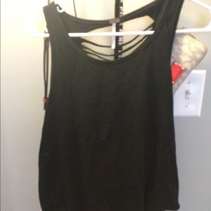 Black tank top
