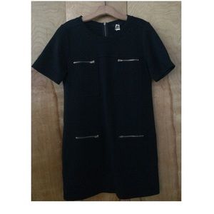 J. Crew s/s wool/nylon shift dress w/zipper back