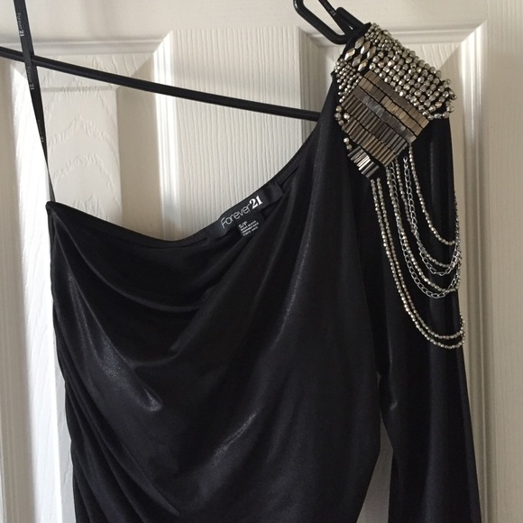 Black off shoulder dress