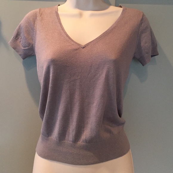 Banana Republic XS Silk Cashmere VNeck Top