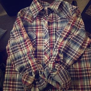Checkered button up long sleeve