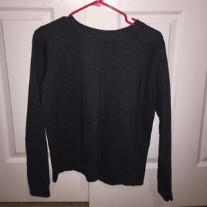 Charcoal grey pull over sweat shirt