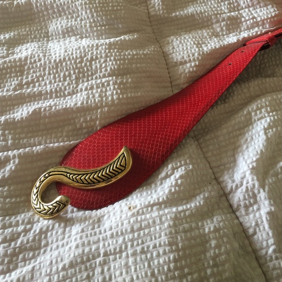 Vintage snake skin belt main image 4