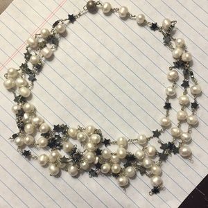 Samantha House star pearl necklace