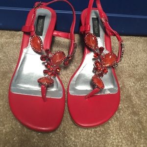 Beautiful jewels wedge sandals