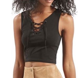 ⭐️TOP SHOP LACE UP TANK⭐️