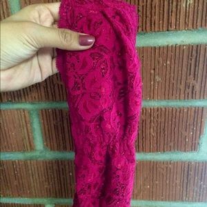 Lace Magenta Bandeau
