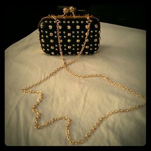 Gold Studded Clutch