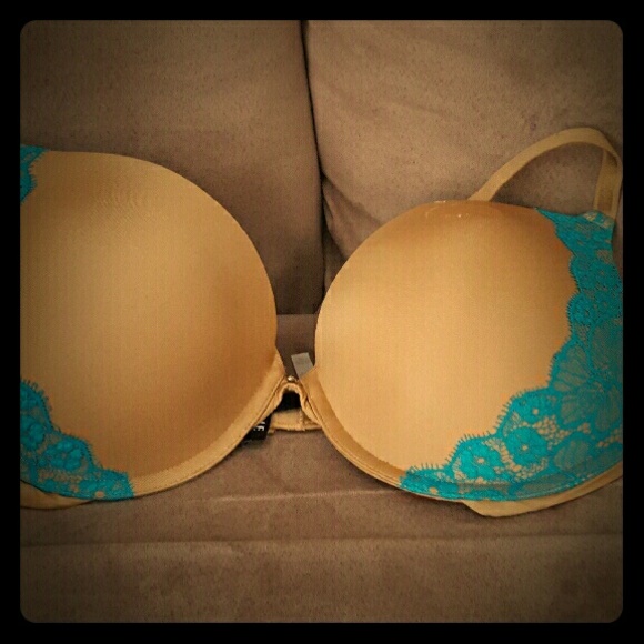 Adore me tan and blue pushup bra 36C