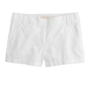 J.Crew 3" inch White Chino Shorts