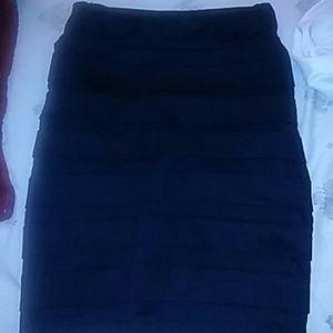 Black pencil skirt