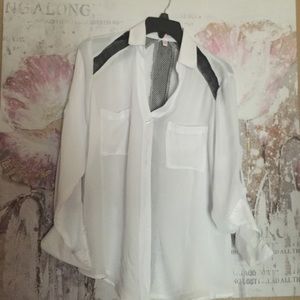 Brand new white button shirt!