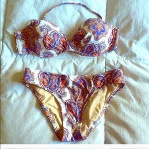 paisley bathing suit