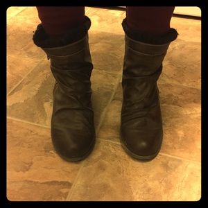 Brown ankle boots
