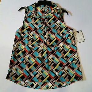 Dana Buchman never worn sleeveless blouse