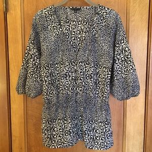 Banana Republic V Neck Button Down Tunic