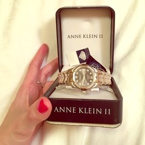 Anne Klein watch. Black face