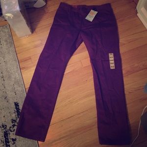 Men's purple twill pant