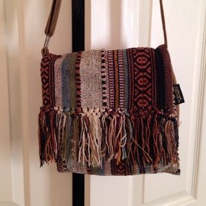 Boho carpet crossover purse