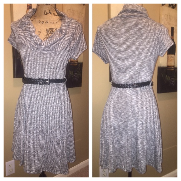 Cowl neck dress