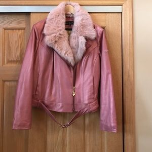 Pink Baby Phat Leather Jacket
