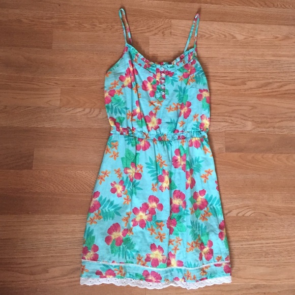 Tommy Girl Floral Mint Dress Size M