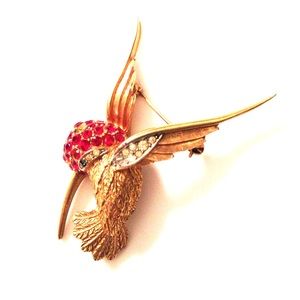 Hummingbird Brooch