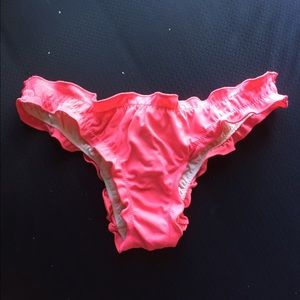 Pink Brazilian butt swim bottom