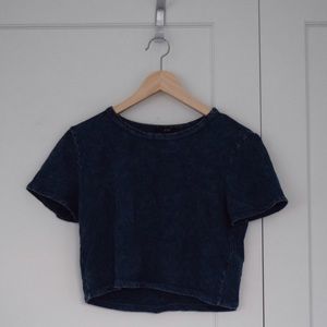 F21 Washed Crop Top