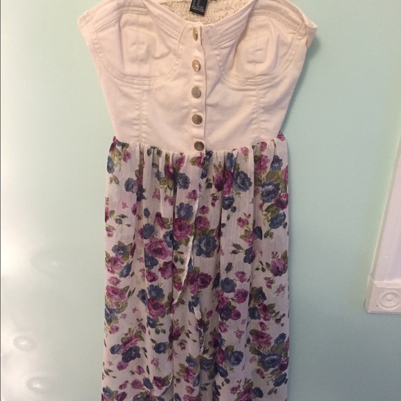 Forever 21 high low floral dress