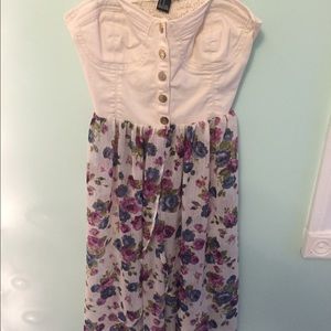 Forever 21 high low floral dress