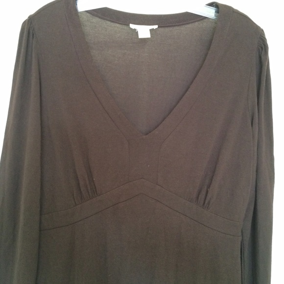 LOFT chocolate brown knit dress