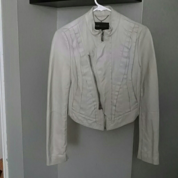 BCBG MaxAzria Oriel leather jacket XS