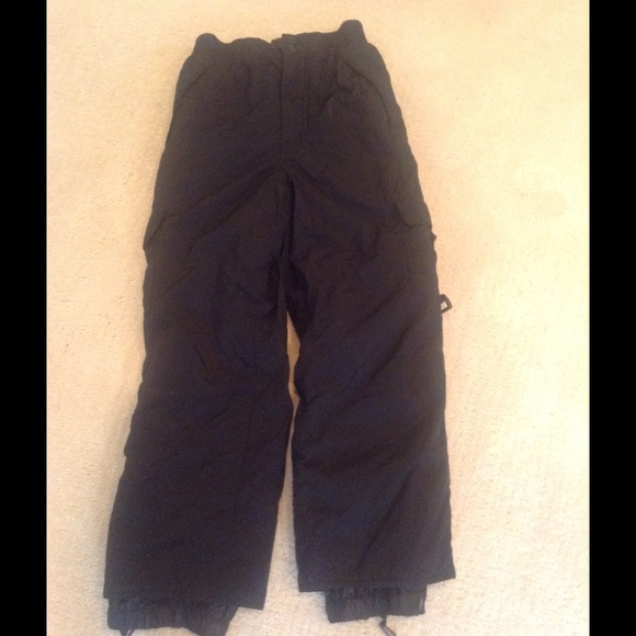 Unisex Youth Black Ski Pants - Picture 1 of 2