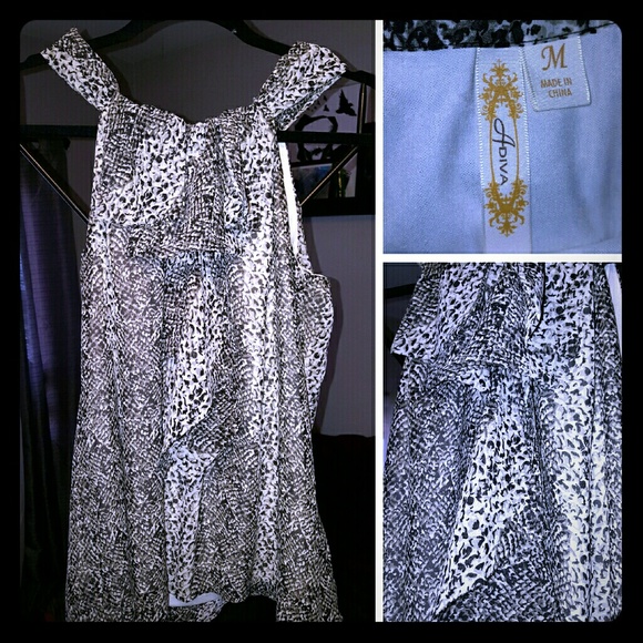 Chiffon Snake Print Sleeveless Blouse