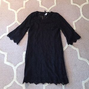 Beautiful black crochet dress!