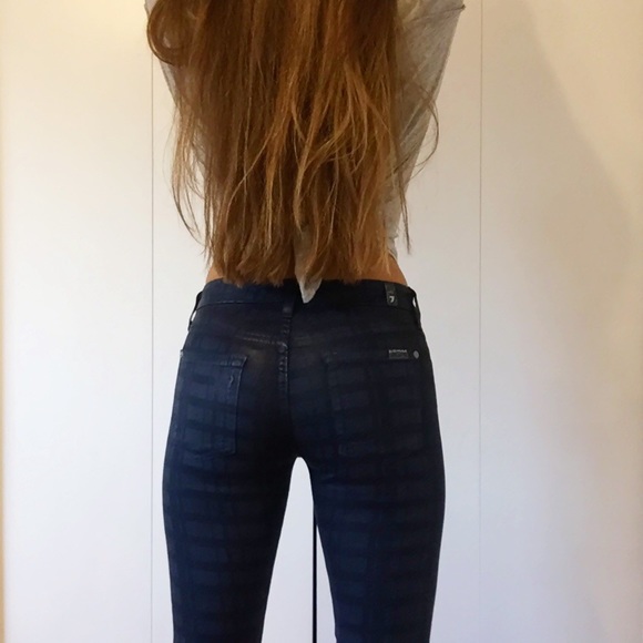 NWOT 7forallmankind Coated Skinny Jean