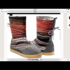 Toms Nepal Mixed Woven Boots