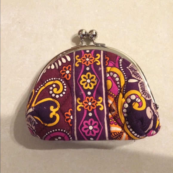 Vera Bradley Double Coin purse in Safari Sunset