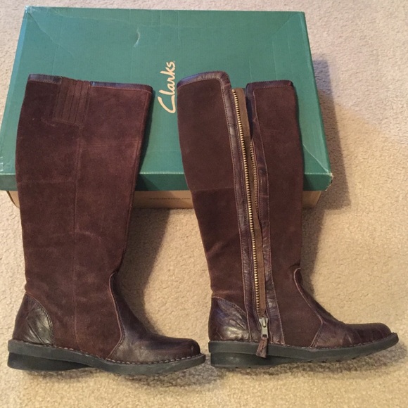 Clarks leather boots