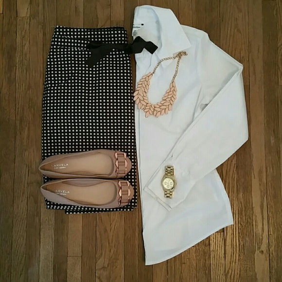 The Limited Polka Dot Pencil Skirt
