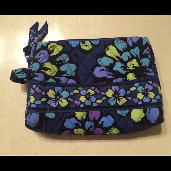 Vera Bradley Small Cosmetic Bag in Indigo Pop