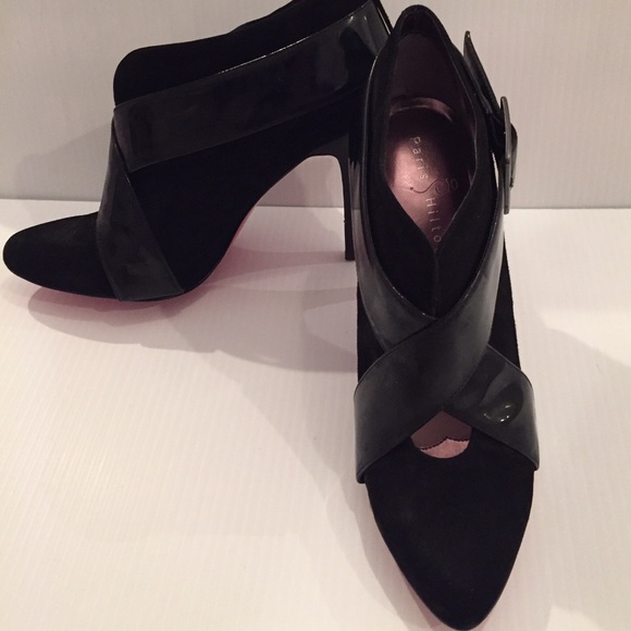 Buckle Bootie with Pink Soles - Picture 3 of 4